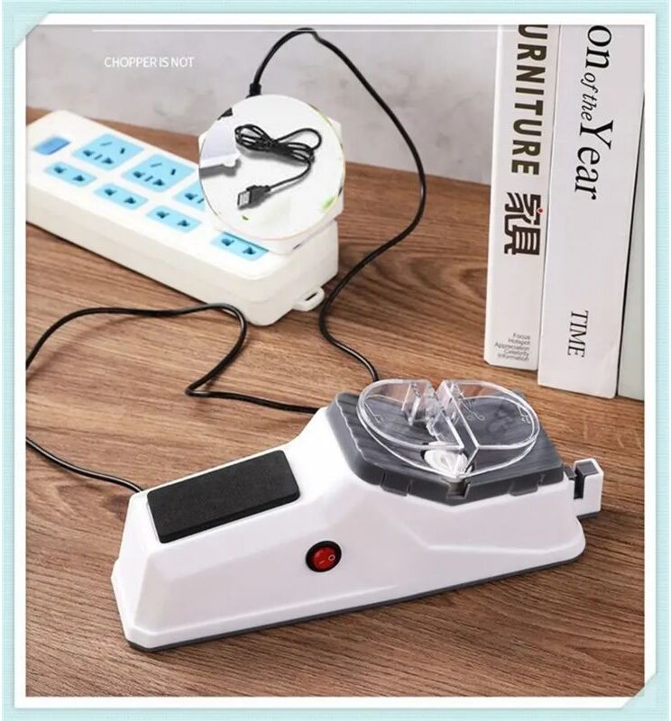 Professioneller USB-Messerschärfer, verstellbarer elektrischer Messerschärfer für Küchenmesser, Messerschärfer, Scherens...