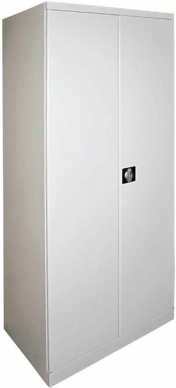 Dema - Werkzeugschrank Werkstattschrank 2-türig 78x58x192 cm 4 Fachböden ral 7035