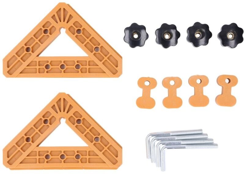 45-Grad-Winkelklemme aus ABS-Kunststoff für Holzbearbeitung, Bilderrahmen, Schränke, Schubladen und DIY-Projekte