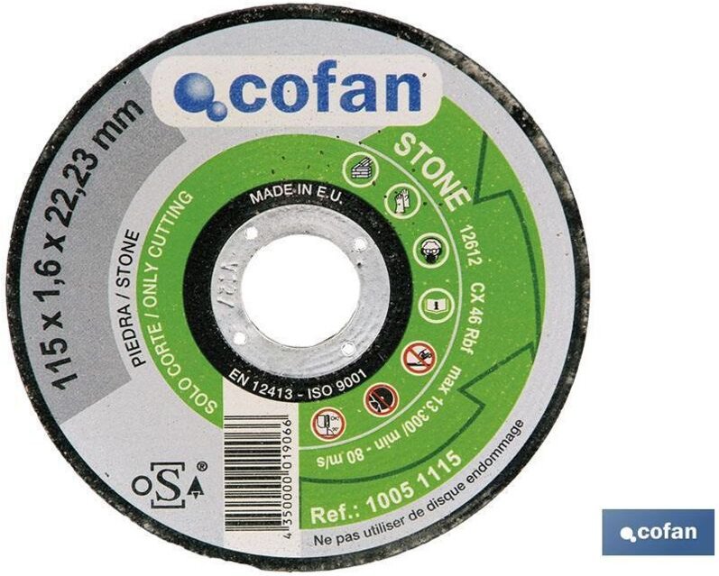 Extrf-Hartmetallscheibe 115 x 1,6 x 22,23 Stein