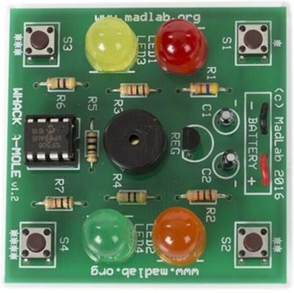 Madlab-Elektronik-Bausatz - mach den Maulwurf platt