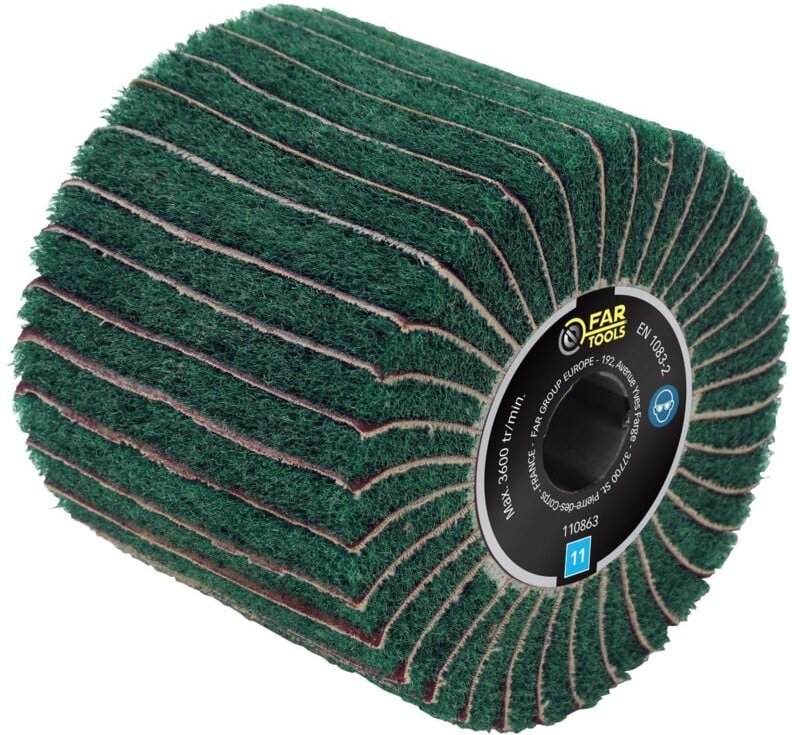 Kunstfaserbürste G240 und Lamellen G120 far tools ø 120 mm l 100 mm - 110863
