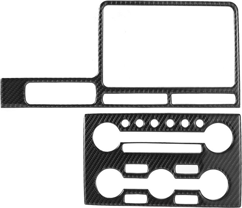 Mittelkonsolen-Navigationsblende aus Kohlefaser für GTR R35 (08-16), leichte Armaturenbrettabdeckung, elegante Innenauss...