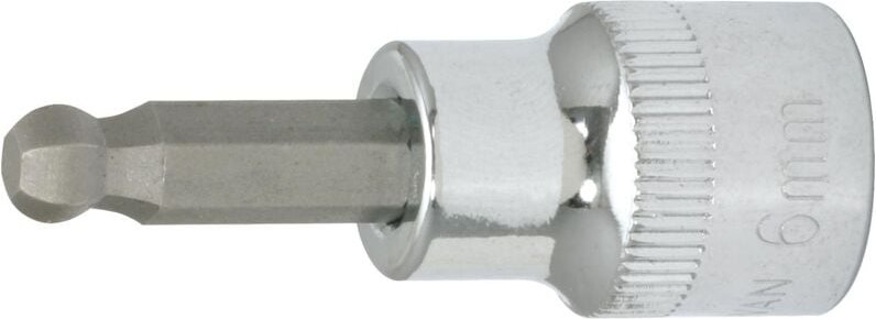 3/8' CHROMEplus Bit-Stecknuss Innensechskant, Kugelkopf, 5,5 mm