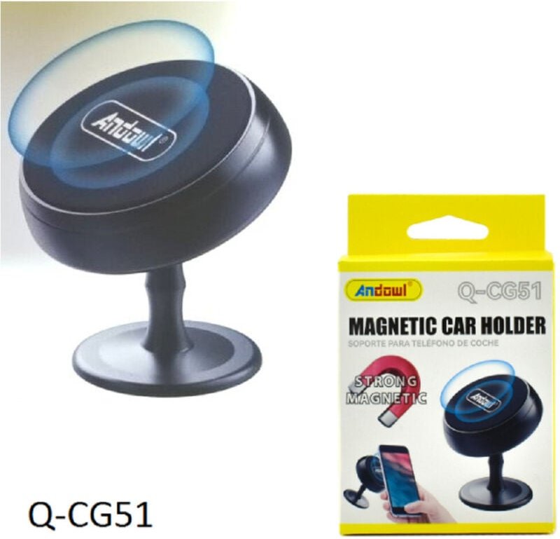 Trade Shop Traesio - Trade Shop - magnetic support cellulare by car für smartphone gps autoadesivo Q-CG51 -