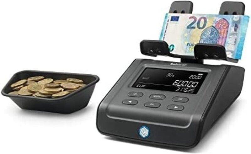 Safescan - 6165 Version 2023 - Geldzählwaage, die den Wert der Kassenschublade in nur einer Minute zählt - Geeignet für ...