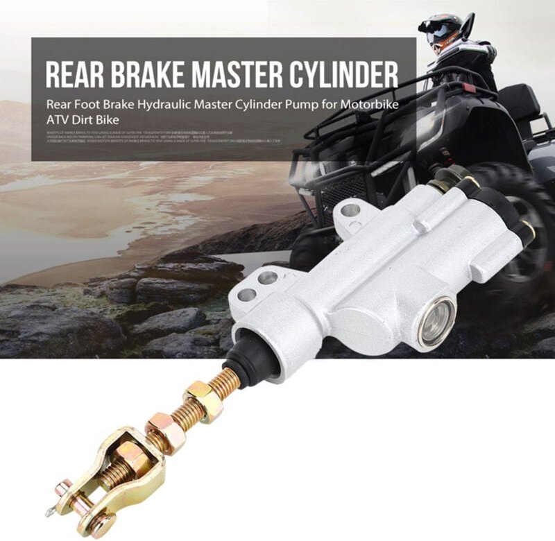 Ej.Life Universal Hinterradbremszylinder Motorrad Folding Hydraulische Hauptbremszylinder Pumpe für Motorrad Dirt Bike A...