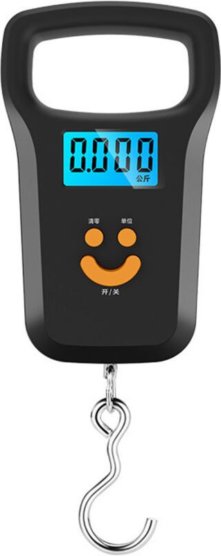 Digitale Koffer- und Gepäckwaage (50 kg Tragkraft) – Tragbare Gepäckwaage mit extra großem Griff, 4-stufige Umrechnung