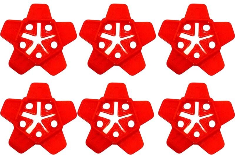 Tile Spacers, Cross and Star, 100 Pieces