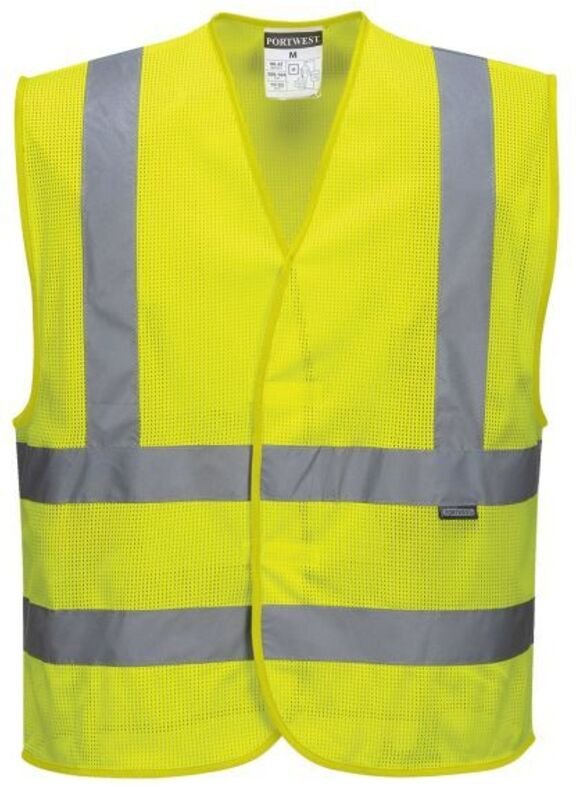 Weste HV Strick Gelb S/M