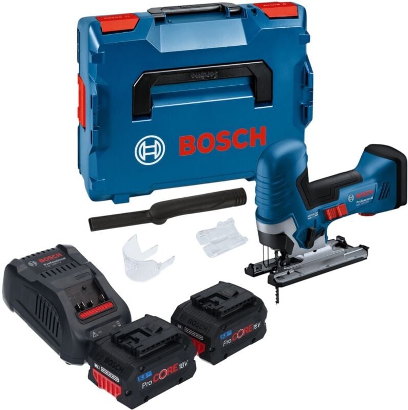 Bosch GST 18V-125 S Professional Akku Stichsäge 18 V 125 mm Brushless + 2x ProCORE Akku 5,5 Ah + Ladegerät + L-Boxx