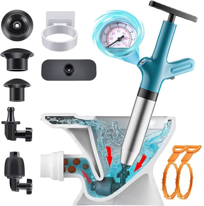 Pömpel WC, wc verstopfung beseitigen, Pümpel Toilette Universell für Küche, Badezimmer, Dusche Abfluss Waschbecken und R...