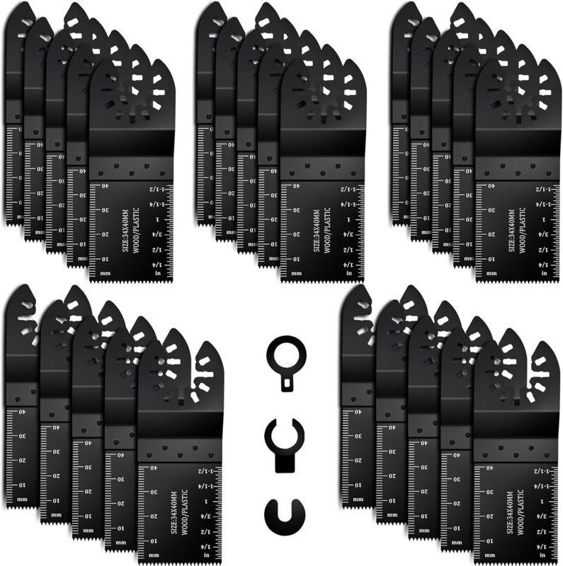 50 Stück Multifunktions-Sägeblätter, universelle Oszillationssägeblätter, professionelle Multifunktions-Sägeblätter zum ...