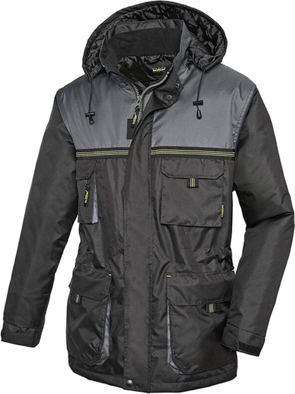 Winter-Jacke YSTAD schwarz/grau Größe S