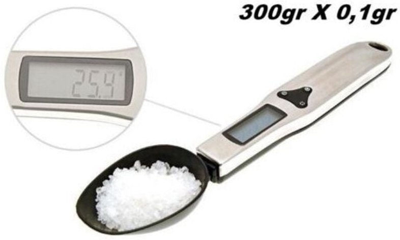 Trade Shop Traesio - Trade Shop - präzisions-digital-löffelwaage mit display 300 g x 0,1 g -