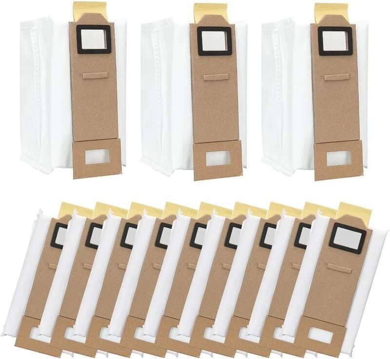 12 Staubbeutel für Roborock S7, S7 Plus, S7 Max, T7s und T7s Plus. Ersatzbeutel für die Roborock-Staubsaugerstation. - K...