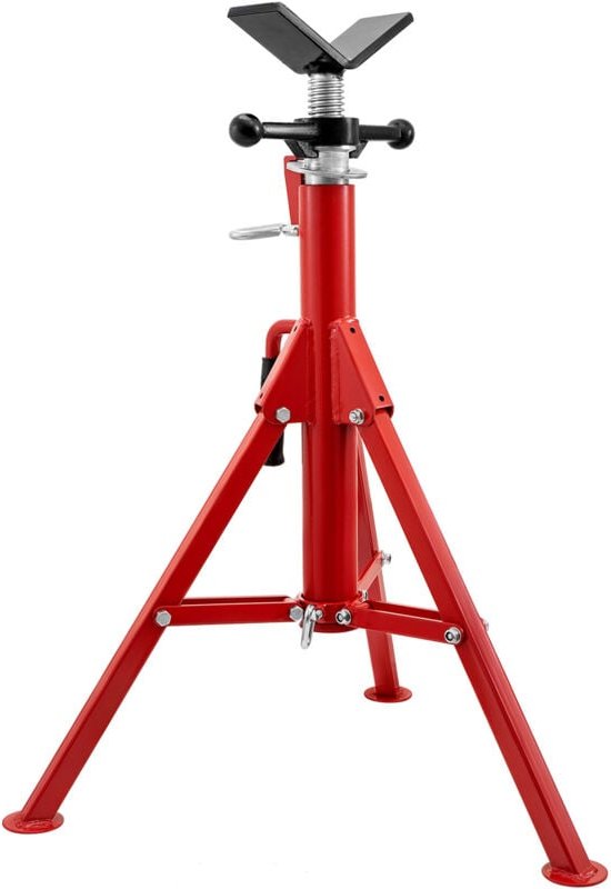 Mophorn - V-Kopf-Rohrständer, Tragkraft 1/8' - 12', einstellbare Höhe 28' - 52', Rohrheberständer, Tragkraft 2500 lb, tr...