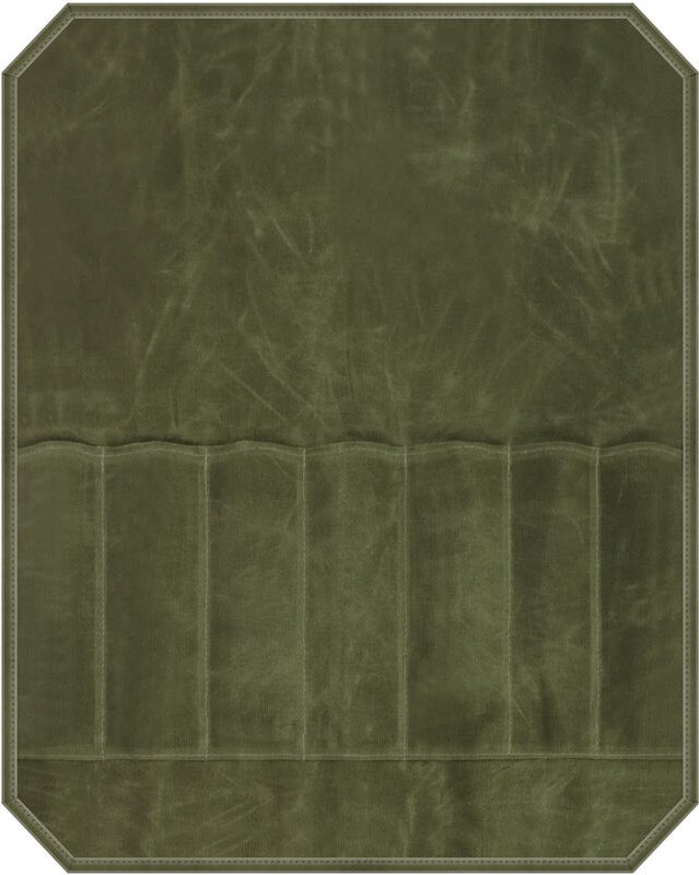 Messeraufbewahrungstasche aus Segeltuch, olivgrün, 56 x 45 cm, tragbare Aufbewahrungstasche für Picknicks, Camping und G...