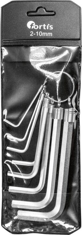 Fortis Winkelschraubendreher-Satz 8-teilig, 2-10