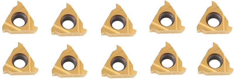 10 Stück CNC-Dreheinsätze aus Hartmetall 11IR A60 mit Aufbewahrungsbox für weiche Werkstoffe