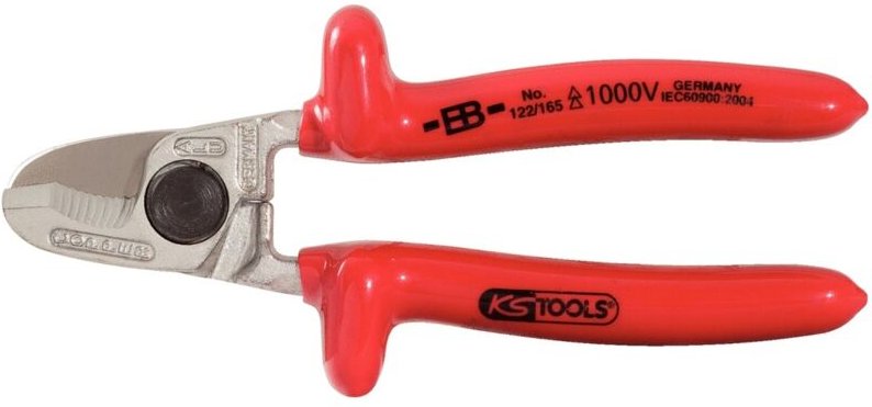 Ks Tools 1000V Einhand-Kabelschneider, 165 mm