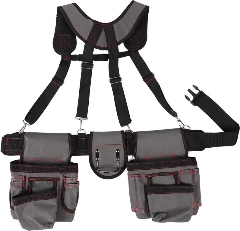 Greensen Professioneller Werkzeuggürtel-Organizer für Schreiner mit 12 Taschen für Elektriker, Bauarbeiter und CoChatabl...
