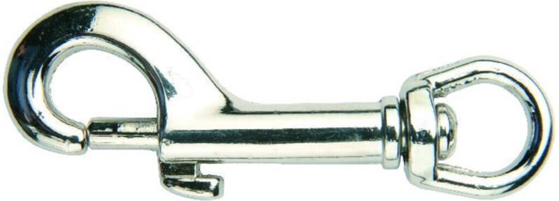 Karabinerh. m. Rundwirbel vernickelt 10x52mm