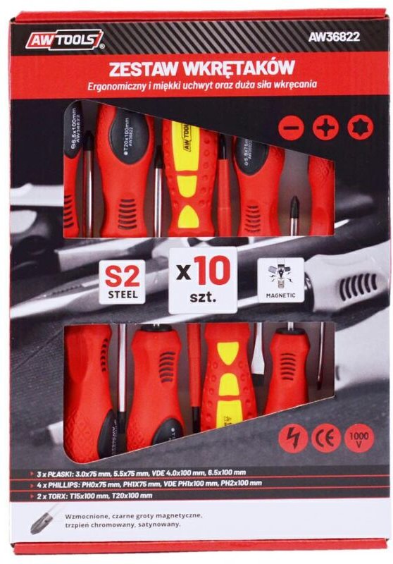 AWTOOLS ANTRIEBSWERKZEUG-SET S2 / 10 St.