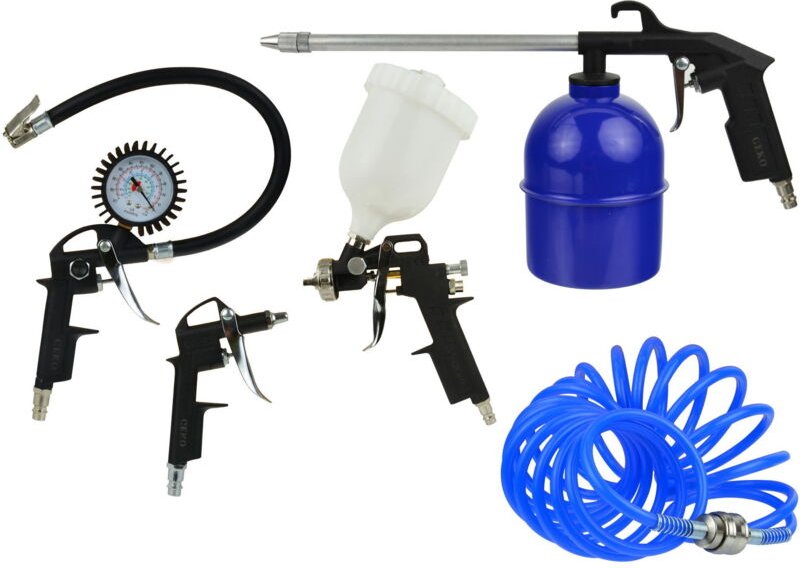 GEKO MALERSET, DRUCKLUFTWERKZEUGE 5-teilig.