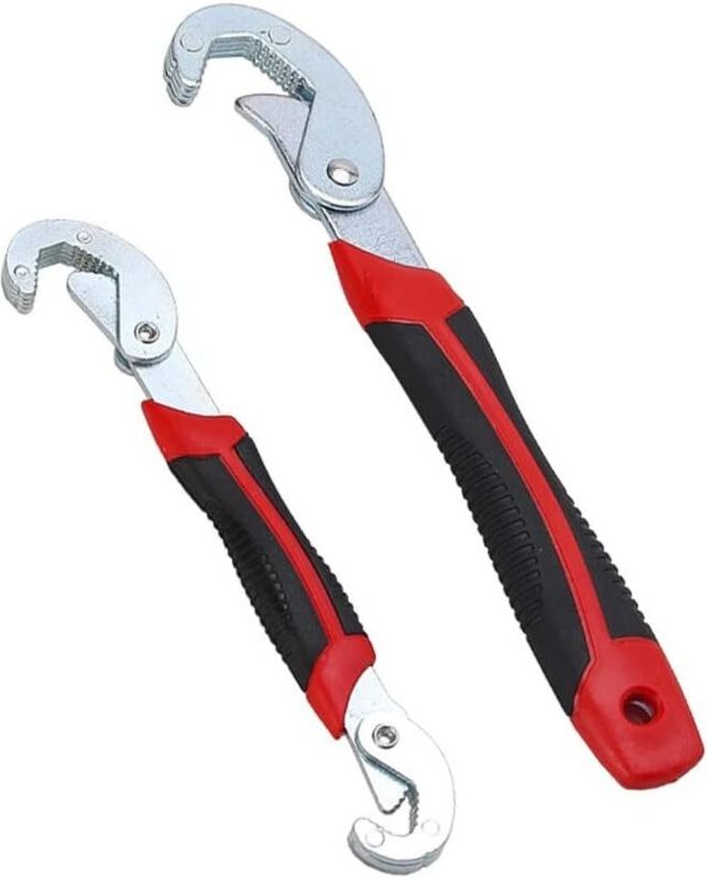 2-teiliger verstellbarer Schraubenschlüsselsatz, Universal-Schraubenschlüssel, Kombinationsschlüssel mit großer Öffnung ...