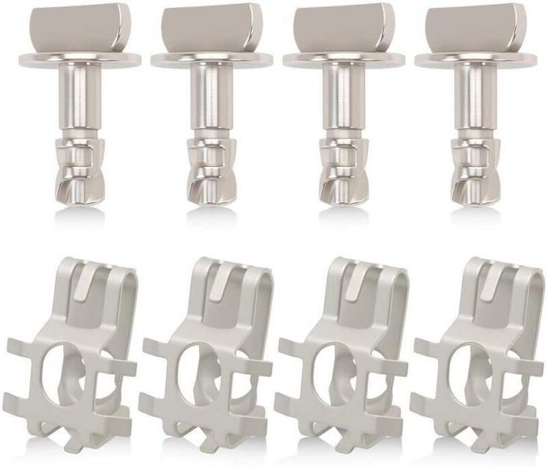 Satz mit 4 Motorhauben-Schutzschrauben, kompatibel mit F150 2011-2019 BB53 6C020-AA, BB5Z-00817-A, W716006-S439