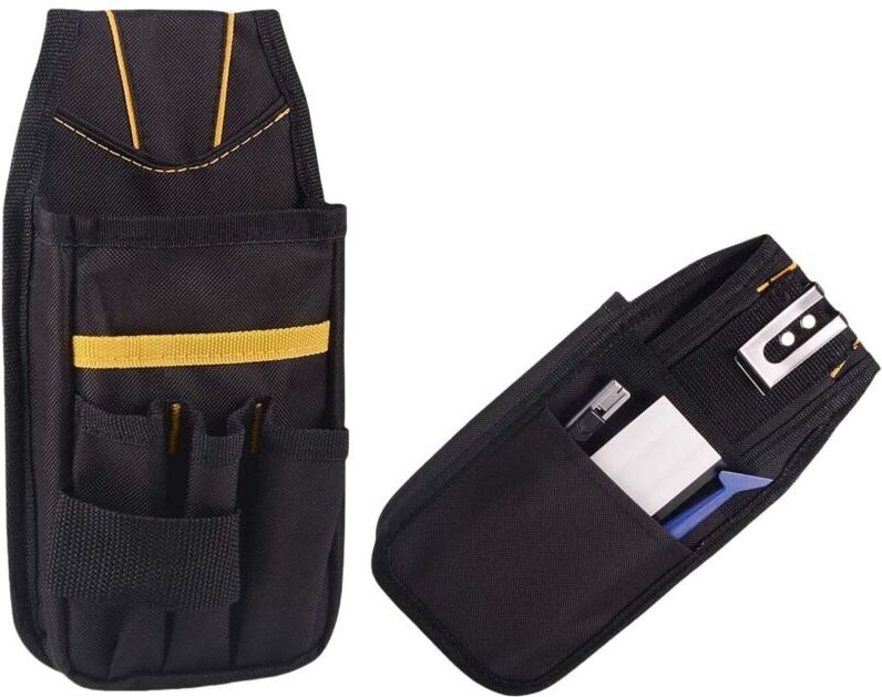 Werkzeughalter, Werkzeugtasche, kleine Werkzeugtasche mit verstellbarem Nylongürtel, wasserdicht für Techniker, Bauarbei...