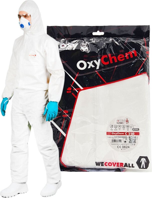 Lackschutzanzug weiß XXXL OxyChem C210 Typ 5 6