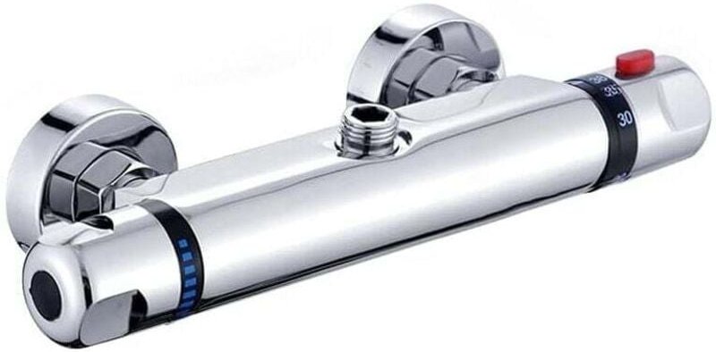 Thermostat-Brausebatterie, Wandmontage, Badewannenarmatur, Chrom, Badezimmer-Mischbatterie - Ulisem