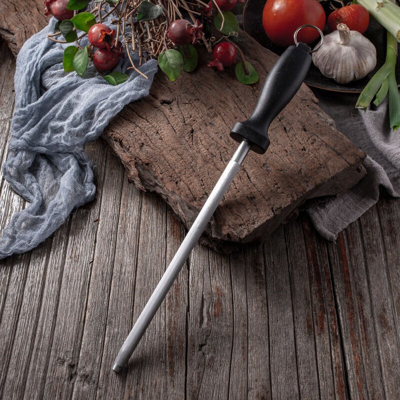 Diamant-Schärfstahl, professioneller Messerschärfer, diamantbeschichteter Stahl