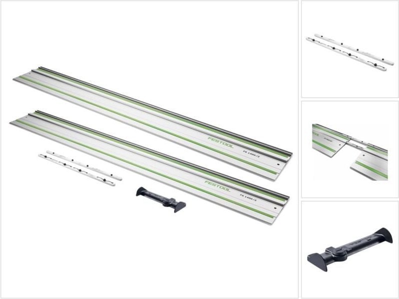 Festool FS 1400/2 Führungsschiene 1400 mm + FS/2-AW Abweiser + FSV/2 Verbindungsstück