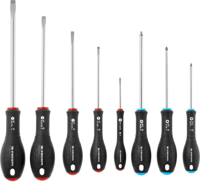 FACOM Schraubendreher ERGOTWIST PZ, 8-tlg.
