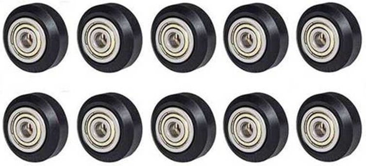 10 Stück 3D-Drucker Kunststoff Linear 625Zz Pom Riemenscheibe mit Lagergetriebe Ender 3 Riemenscheibe für 3D-Drucker der...