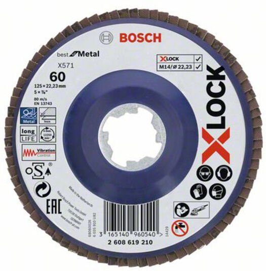 Pro X571 X-Lock fss, 125 mm,G60,ger.,P - Bosch
