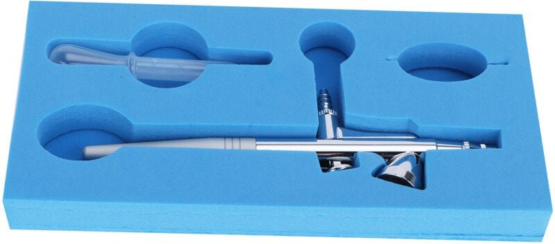 Airbrush-Pistolen-Set, gerades Single-Action-Airbrush-Set, Kaliber 0,2 mm (Lochdurchmesser 0,3 mm)