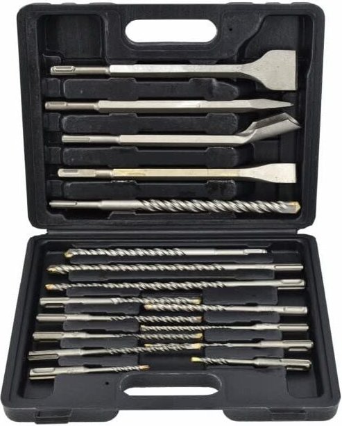 Awtools zestaw dłut i wierteł sds+ 17 elem.