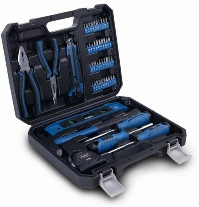 Werkzeugsatz Scheppach WZK49 Blau Schwarz 50 Stücke