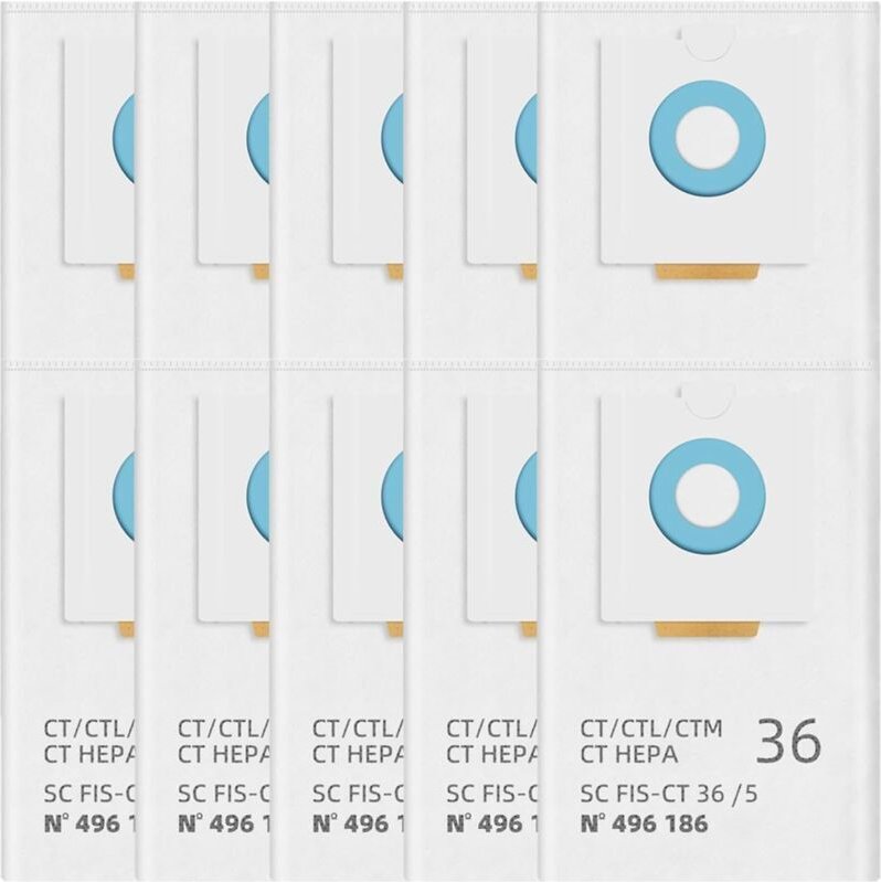 Staubsaugerbeutel 496186 für Festool Selfclean ct 36 / ctm 36 e/ctl 36 e cleantec Serie Mobilstaubsauger Großraum-Filter...