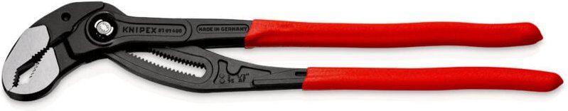 Knipex - Cobra xl Rohr- und Wasserpumpenzange mit Kunststoff überzogen grau atramentiert 400 mm