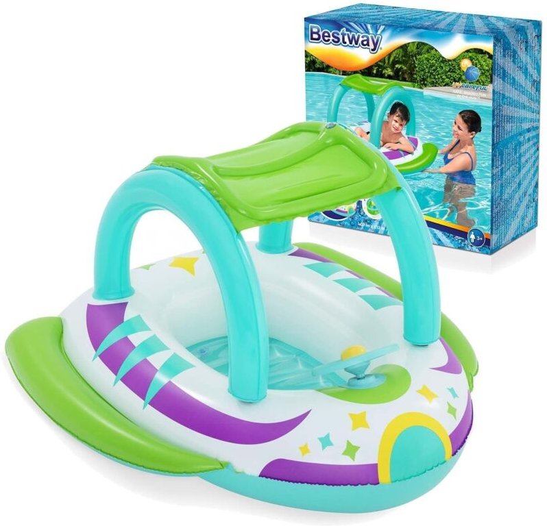 Strandschwimmponton mit Dach 107 x 112 cm Bestway 34149