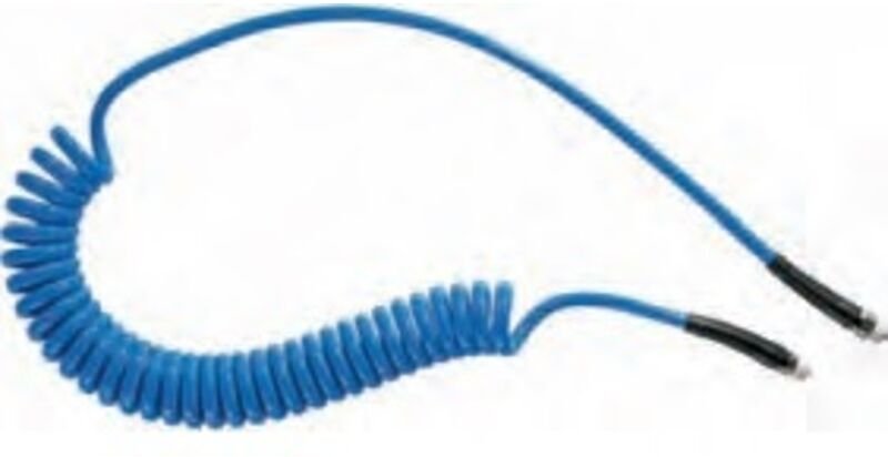 Polyurethan Spiralschläuche 6,5 x 10 mm - 6 m mit festem Gewindeanschluss und drehbarem Gewindeanschluss