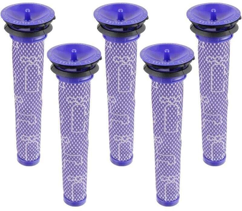 5er-Pack Filter für Dyson Staubsauger, ersetzt Filter für Dyson V7, V8, V6 Staubsauger, DC58, DC59, DC62, DC74 Vorfilter