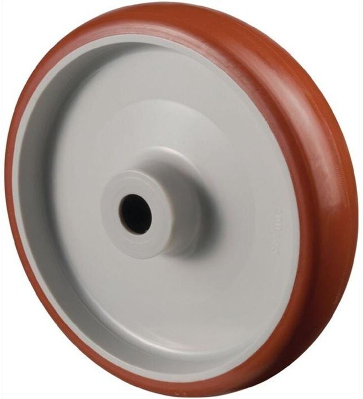 BS Rollen Ersatzrad Polyurethan rot Rollenlager Ø 80 mm 100 kg - B31.080