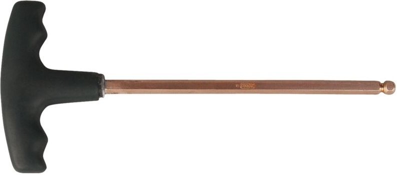 KS Tools BERYLLIUMplus Innensechskant-Winkelstiftschlüssel, T-Griff 6 mm ,mit Kugelkopf