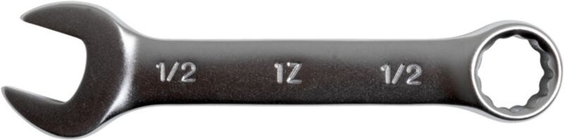 Bahco 1/2 Ring-Maulschlüssel, verchromt, 108 mm, kurz, 15° abgewinkelt, 12kant